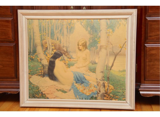 Nude Women In Forest Reproduction Print