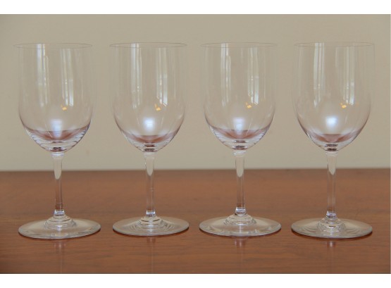 Four Baccarat White Wine Glasses