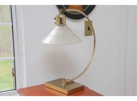 A Vintage Brass Bedside Lamp