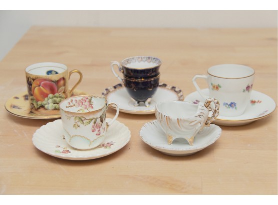 A Collection Of Porcelain Tea Cups
