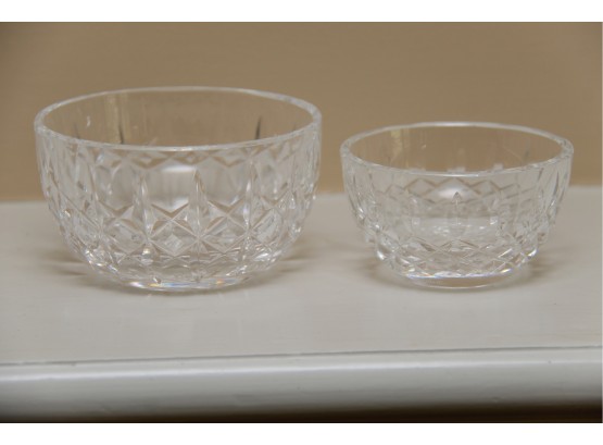 A Pair Of Diminutive Waterford Crystal Bowls