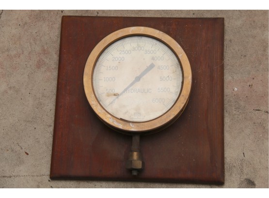 A Vintage Copper Pressure Gauge