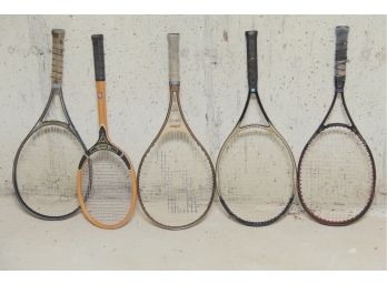A Collection Of Tennis Racquets