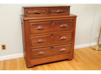 An Antique Oak Chest Of Drawers