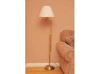 A Vintage Brass Cantilever Arm 60 Inch Tall  Floor Lamp