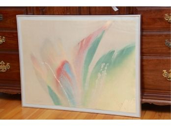 Original Water Color Abstract Artist Signed