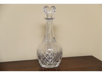 Crystal Decanter With Heart Shaped Stopper