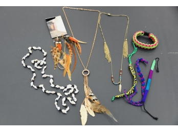 Feathers And Fun Necklace And Bracelet Collection
