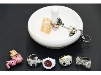 Jewelry Dish With Fashion Rings