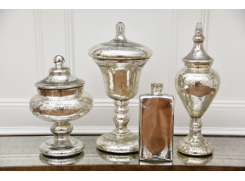 A Collection Of Mercury Glass