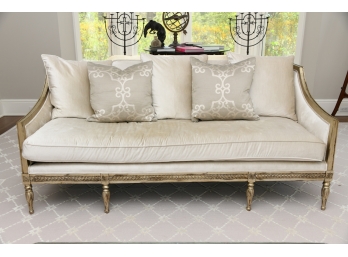Neiman Marcus Neoclassic Silver Horchow Sofa