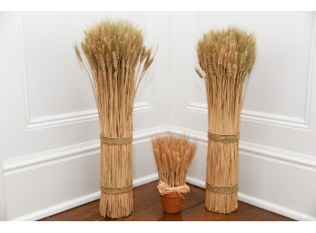 A Collection Of Wheat Table Decor