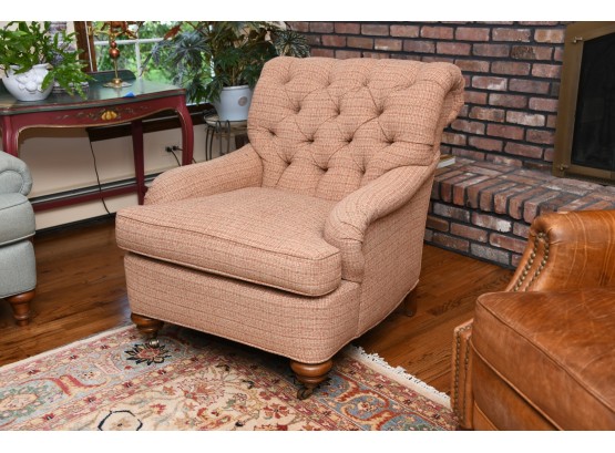 Tweed Fabric Arm Chair By Century Furniture Excellent Condition