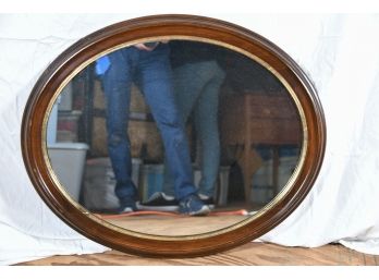 Oval Pine Mirror