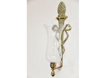 Wall Mounted Candle Holder With Glass