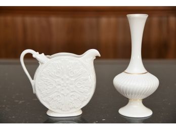 Lenox Creamer & Vase