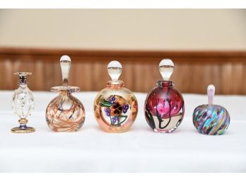 Collection Of Signed Perfume Bottles
