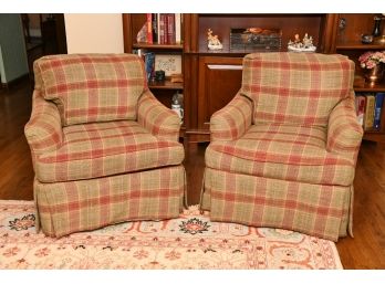 A Matching Pair Of EJ Victor Arm Chairs 'Supreme Lux'