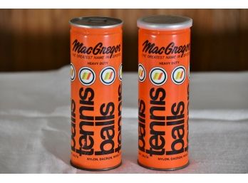 Pair Of Vintage Sealed Macgregor Tennis Ball Cans
