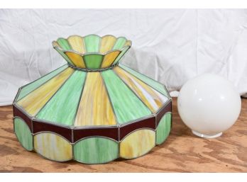 Vintage Stained Glass Lamp Shade