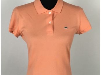 Lacoste Peach Polo Shirt Size 38