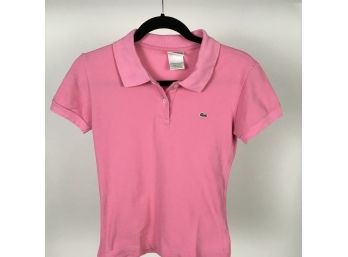 Pink Lacoste Polo Shirt Size 38