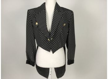 Polka-dot Tux Jacket By Victor De Paris Made  In France