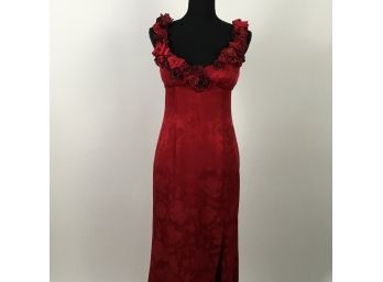 Lolita Lempicka Paris Crimson Red Evening Gown Size 38