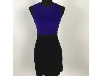 Theory Purple & Black Dress Size 2
