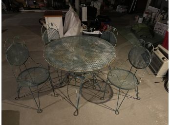5 Piece Outdoor Bistro Set Table 4 Chairs