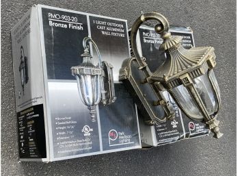 Set Of 7 New Out Door Lantern Wall Sconces