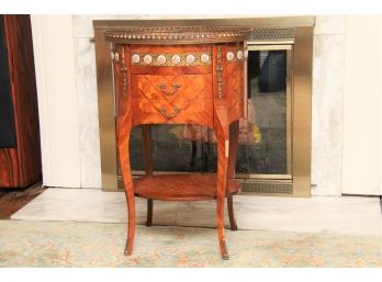 Vintage French Marquetry Side Table