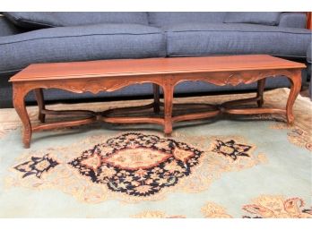 A Long Maple Coffee Table Made In Italy