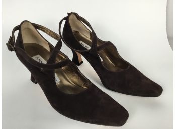 Anne Klein Brown Suede Shoes Size 8