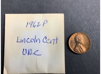 1962 P Lincoln Cent Uncirculated