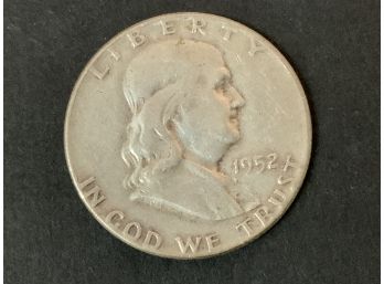 1952 Jefferson Silver Half Dollar Coin