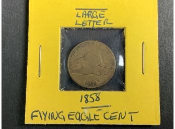 1858 Flying Eagle Cent With Large Letter