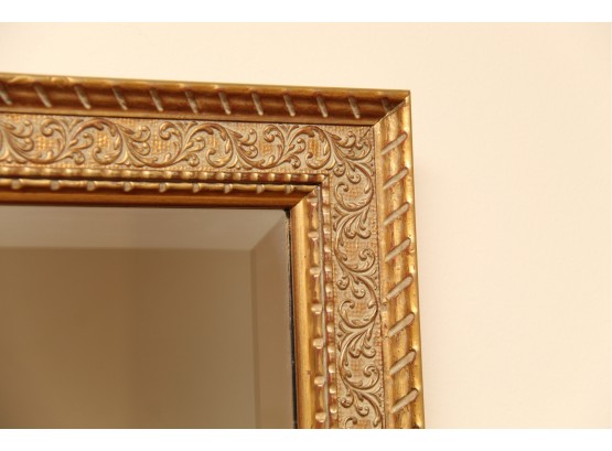 A Rather Large Gorgeous Gold Detailed Wall Mirror From Rye Art 48 X 34