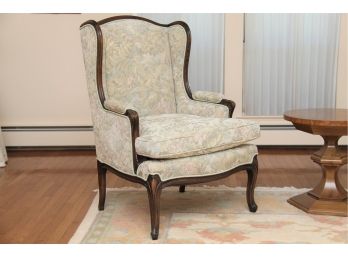 A Floral Print Upholstered Arm Chair