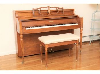 A Kranch & Bach Upright Piano With Coordinating Bench