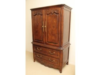 Hickory Manufacturing Co. Solid Oak Armoire Cabinet