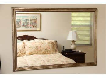 A Large Wood Painted Wall Mirror 51 X 32