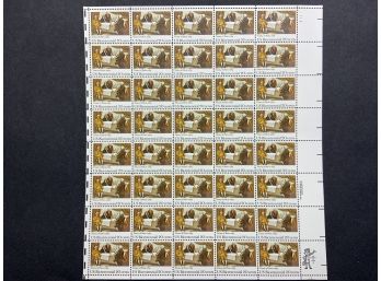 1983 Treaty Of Paris 20 Cent Mint Sheet Of 50 Stamps