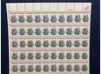 Horatio Alger 20 Cent US Stamp Sheet Mint Condition Set Of 50