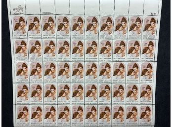 Helen Keller And Anne Sullivan 15 Cent Postage Stamps Mint Sheet Of 50