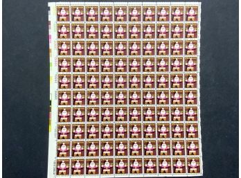 1979 Christmas Santa 15 Cent Stamp Mint Sheet Of 100 Stamps