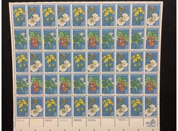 1979 Endangered Flora 15 Cent Stamp Mint Sheet Of 50 Stamps