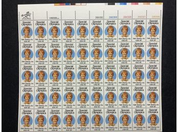 1979 Special Olympics 15 Cent Stamp Mint Sheet Of 50 Stamps