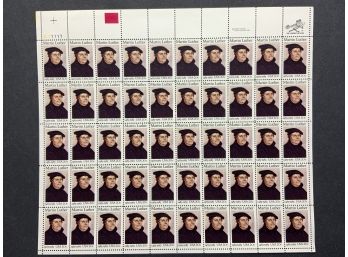 1983 Martin Luther 20 Cent Mint Sheet Of 50 Stamps