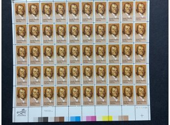1983 John Priestley 20 Cent Mint Sheet Of 50 Stamps